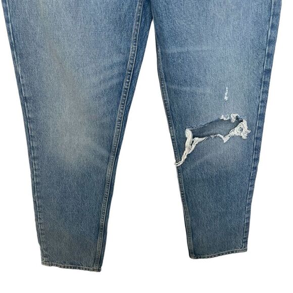 RE/DONE Worn Medium RAF 70s High-Rise Distressed Straight-Leg Jeans Size 29 - Picture 5 of 12